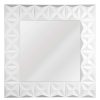 Bathe and Utility Premier Mirrors | 3D Effect Wall Mirror With White High Gloss Finish