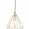 Accessories Premier Ceiling Lights | Wyra Champagne Gold Frame Pendant Light