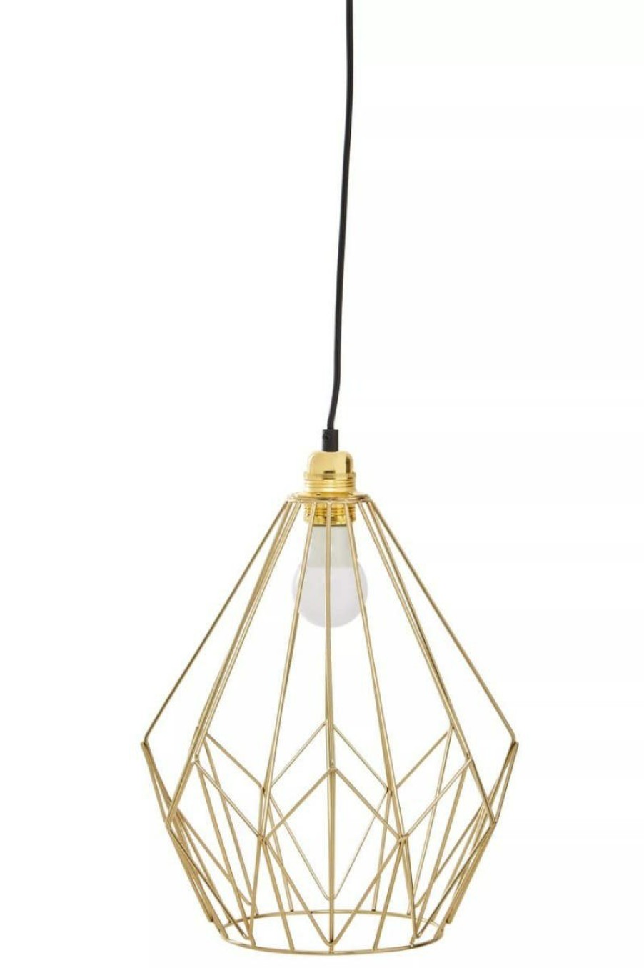 Accessories Premier Ceiling Lights | Wyra Champagne Gold Frame Pendant Light