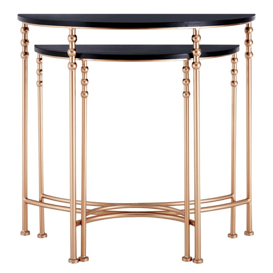 FURNITURE Premier Side Tables | Set Of Two Lexa Half Round Console Tables