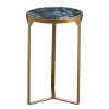 FURNITURE Fifty Five South Side Tables | Vizzini Round Agate Side Table