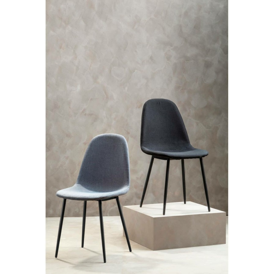 FURNITURE Premier Seating | Salford Grey Fabric Dining Chair