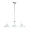 Accessories Premier Decorative Lights | Jasper White And Chrome 3 Light Pendant Light