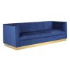 FURNITURE Fifty Five South Seating | Opal 3 Seat Deep Blue Sofa