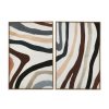 Accessories Fifty Five South Wall Art and Canvases and Hangings | Astratto Set Of Two Multi Coloured Wall Art