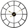 Accessories Fifty Five South Wall Clocks | Kent Large Black Finish Metal Wall Clock