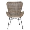 FURNITURE Fifty Five South Seating | Manado Curved Design Natural Rattan Chair