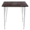 FURNITURE Premier Side Tables | District Chrome Metal And Elm Wood Table