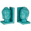 Accessories Premier Bookends | Set Of Turquoise Buddha Head Bookends