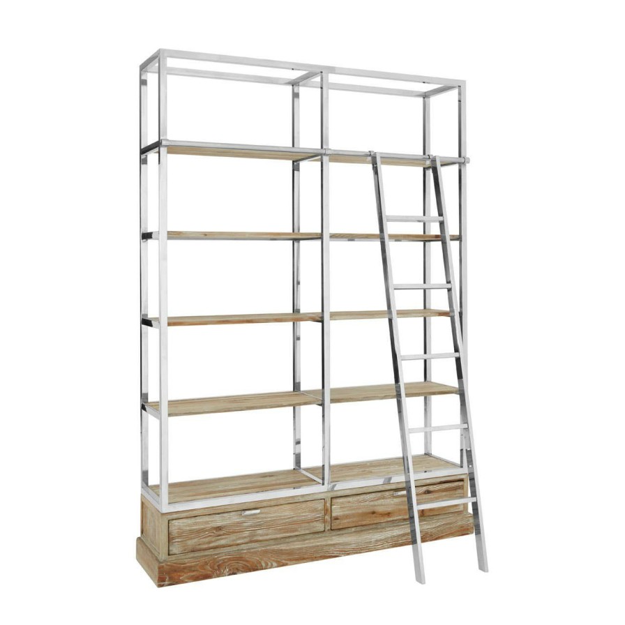 FURNITURE Fifty Five South Bookcases | Richmond Display Unit With Ladder