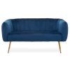 FURNITURE Premier Seating | Larissa Two Seat Blue Velvet Sofa