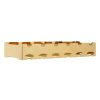 Kitchen and Dining Fifty Five South Wine Racks | Novo 6 Bottle Gold Finish Wine Rack