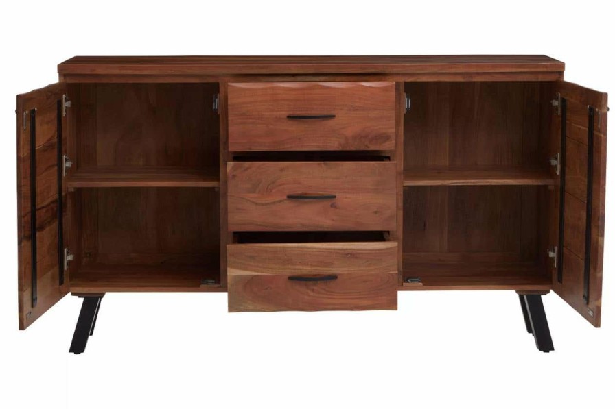 FURNITURE Fifty Five South Storage | Nashik Large Acacia Sideboard