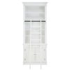 FURNITURE Fifty Five South Cabinets | Dayak White Shelf Unit