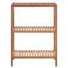 Bathe and Utility Premier Racks, Caddies and Shelf Units | Arla 3 Tier Wooden Bathroom Shelf Unit