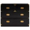 FURNITURE Fifty Five South Chest of Drawers | Sarter Four Drawer Black Mango Wood Chest