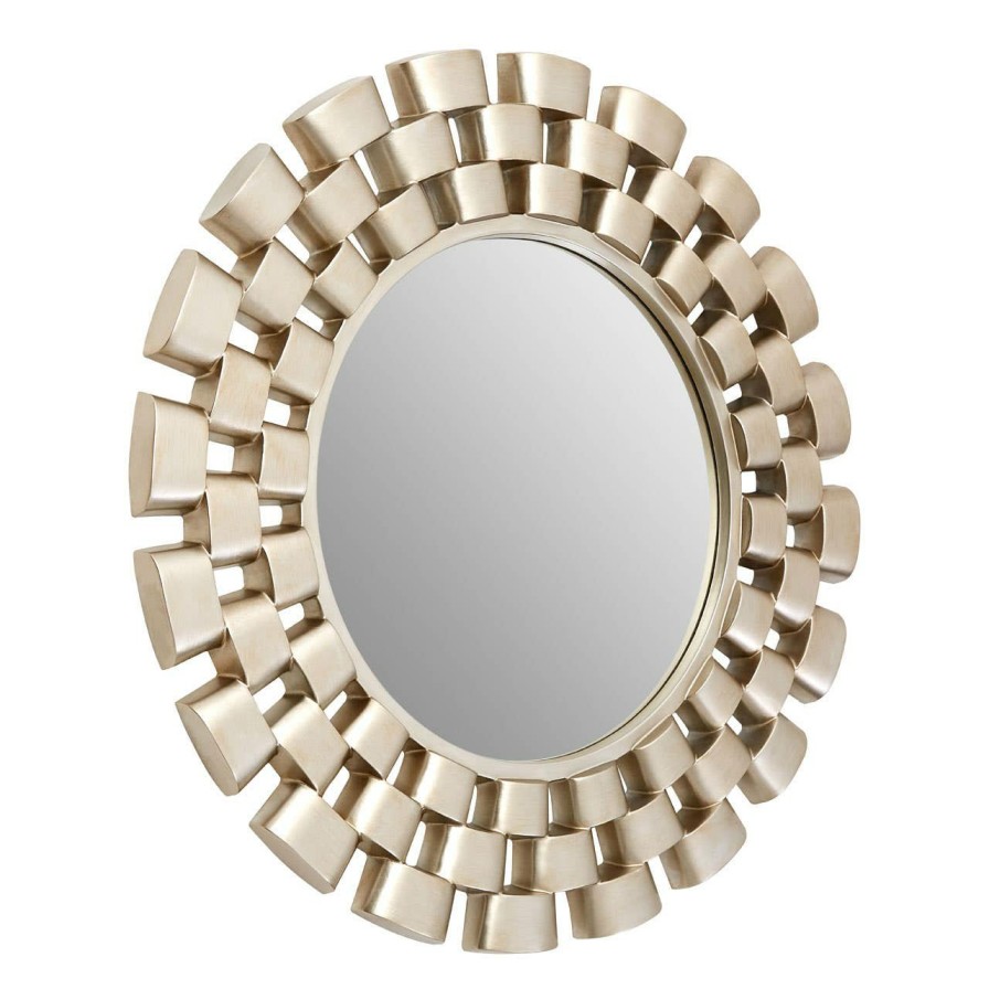 Bathe and Utility Fifty Five South Mirrors | Champagne Chain Design Wall Mirror