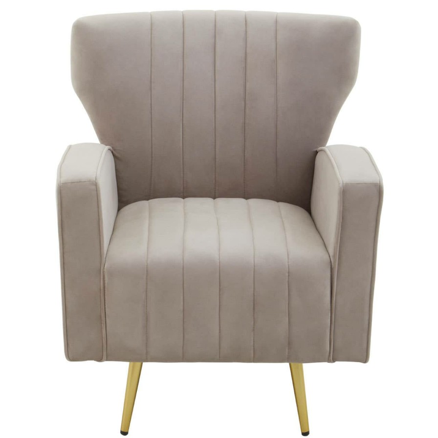 FURNITURE Fifty Five South Armchairs | Hayley Mink Velvet Armchair