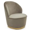 FURNITURE Fifty Five South Seating | Tamra Velvet Gold Base Chair