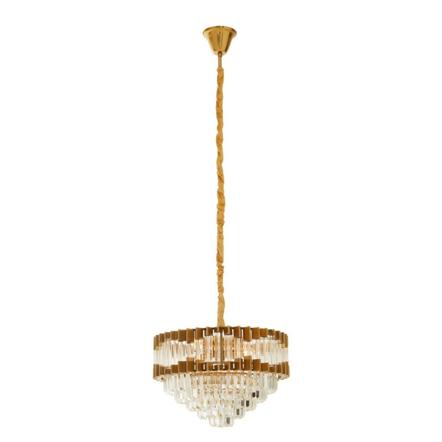 Accessories Fifty Five South Chandeliers | Babylon Four Bulb Antique Gold Chandelier