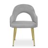 FURNITURE Premier Seating | Dani Grey Velvet Dining Chair