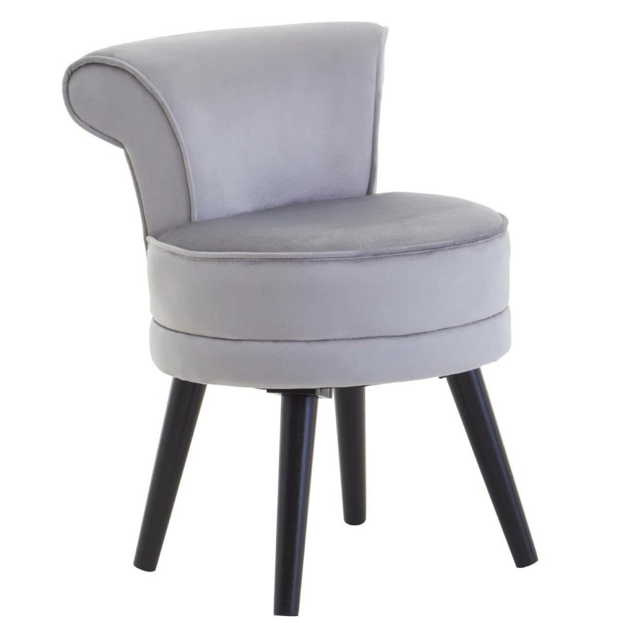 FURNITURE Premier Statement Chairs | Kids Loretta Grey Velvet Chair