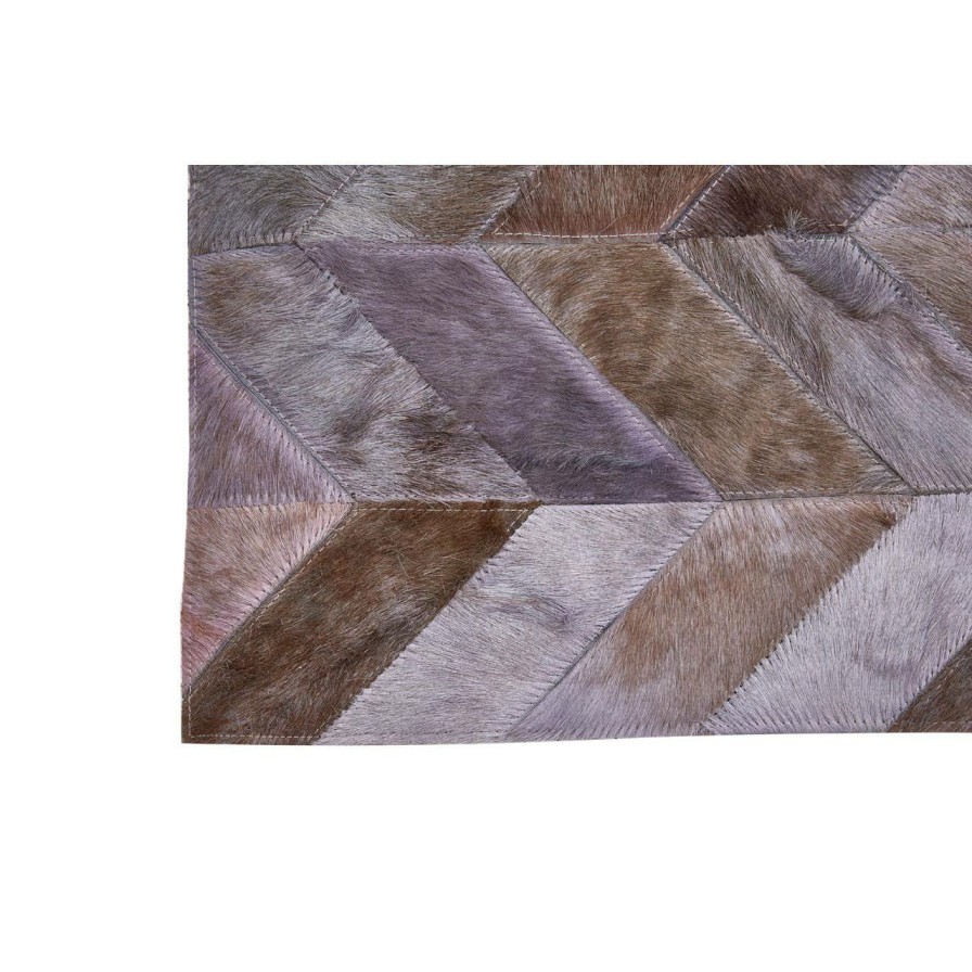 Accessories Fifty Five South Rugs | Safira Rug With Light Grey Patchwork