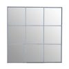 Bathe and Utility Premier Mirrors | Grid Wall Mirror With Silver Finish Frame