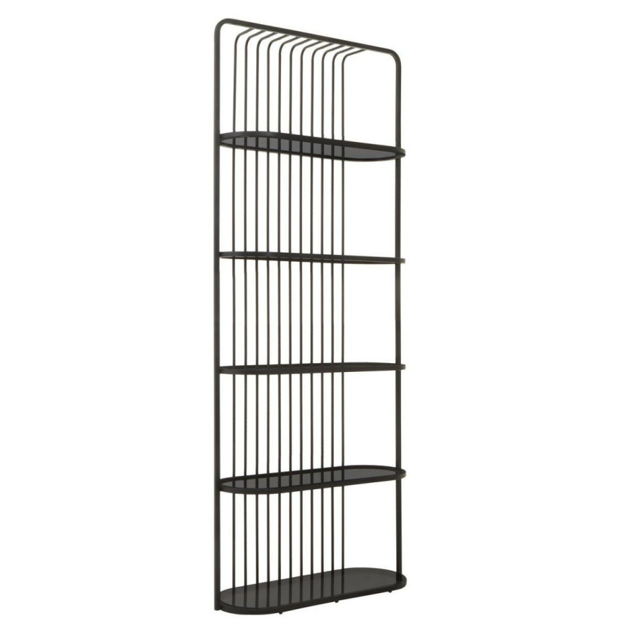 FURNITURE Fifty Five South Storage | Vogue Five Tier Black Shelf Unit