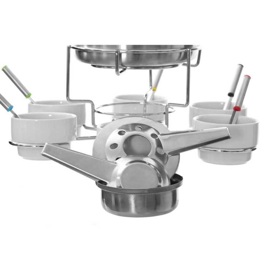 Kitchen and Dining Premier Cookware | Freya Stainless Steel Fondue Set