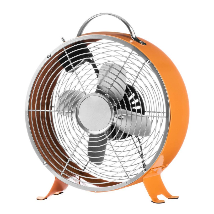 Bathe and Utility Premier Fans | Orange Retro Desk Fan