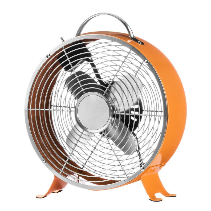 Bathe and Utility Premier Fans | Orange Retro Desk Fan