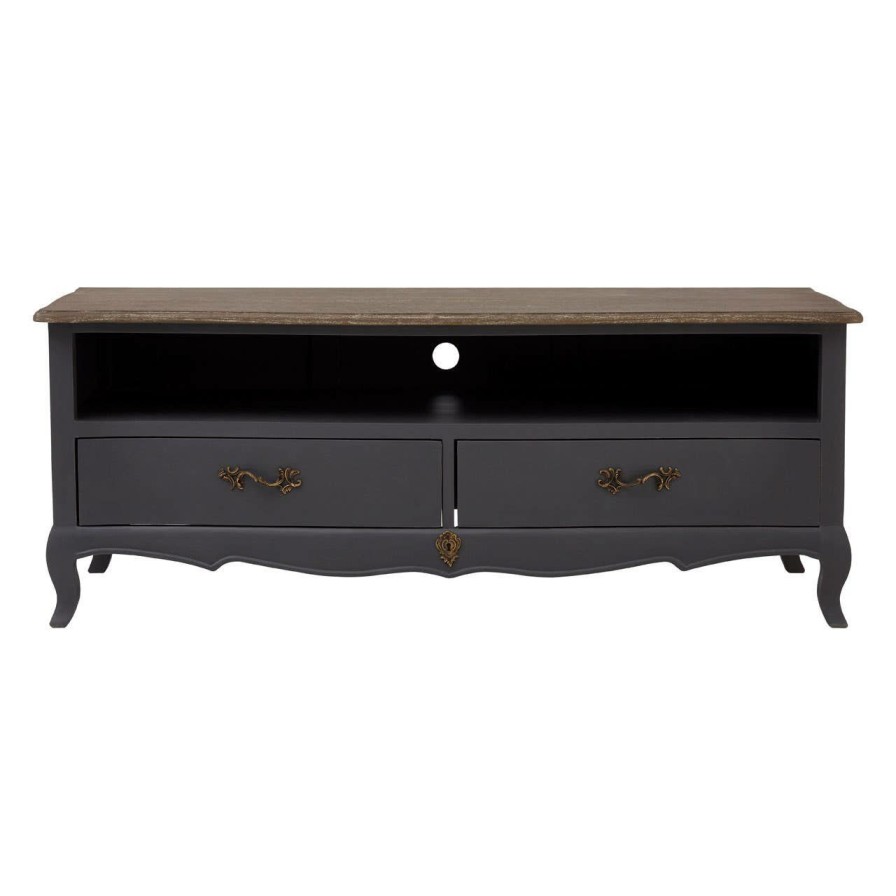 FURNITURE Fifty Five South Storage | Loire Dark Grey Media Unit