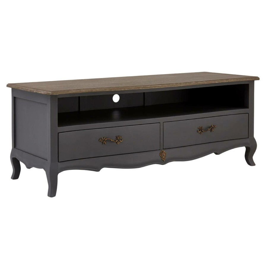 FURNITURE Fifty Five South Storage | Loire Dark Grey Media Unit