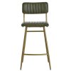 FURNITURE Fifty Five South Dining Chairs | Buffalo Green Leather Bar Chair