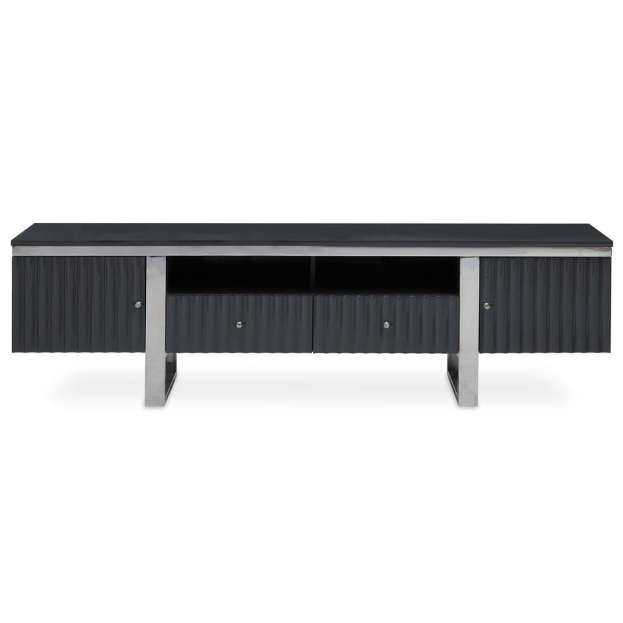 FURNITURE Fifty Five South Media and TV Units | Genoa Grey Media Unit