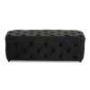 FURNITURE Fifty Five South Seating | Alea Black Velvet Bench