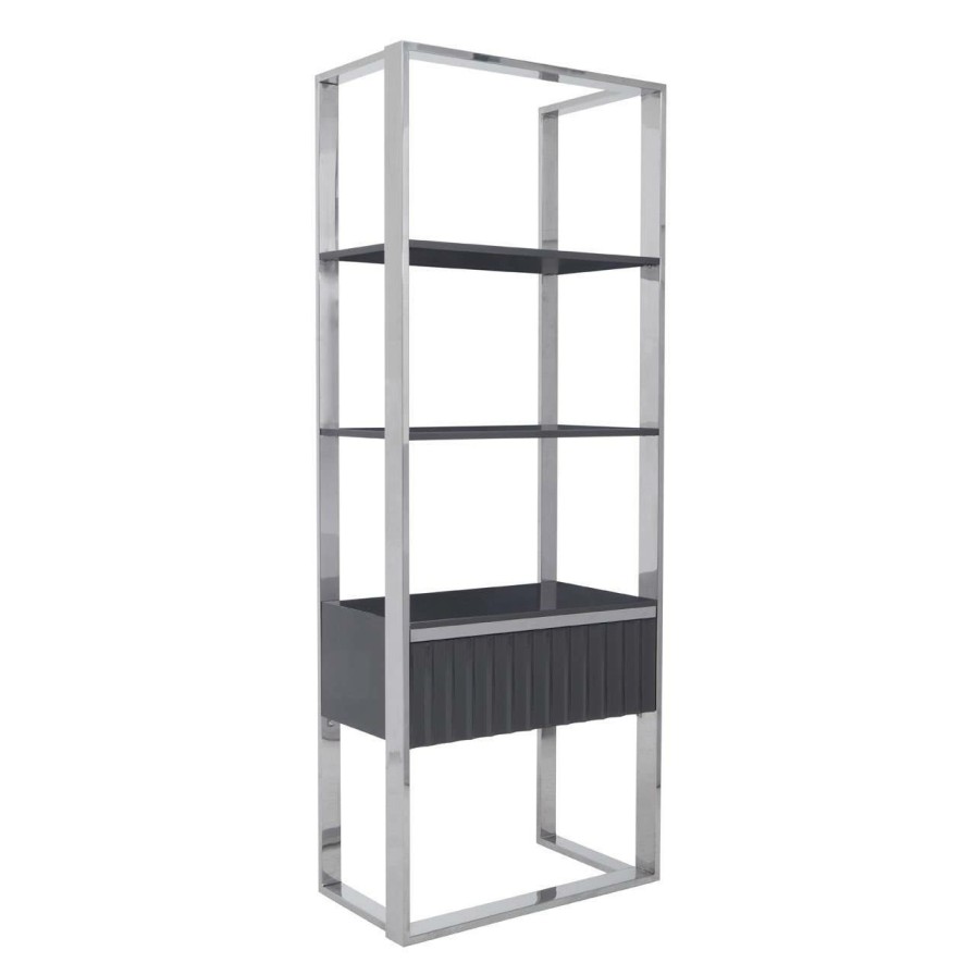 FURNITURE Fifty Five South Shelving | Genoa Grey Shelf Unit