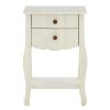 FURNITURE Fifty Five South Bedside Tables | Loire 2 Drawer White Bedside Table