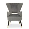 FURNITURE Fifty Five South Seating | Sloan Grey Velvet Armchair