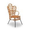 FURNITURE Fifty Five South Seating | Java Natural Rattan Scalloped Back Chair