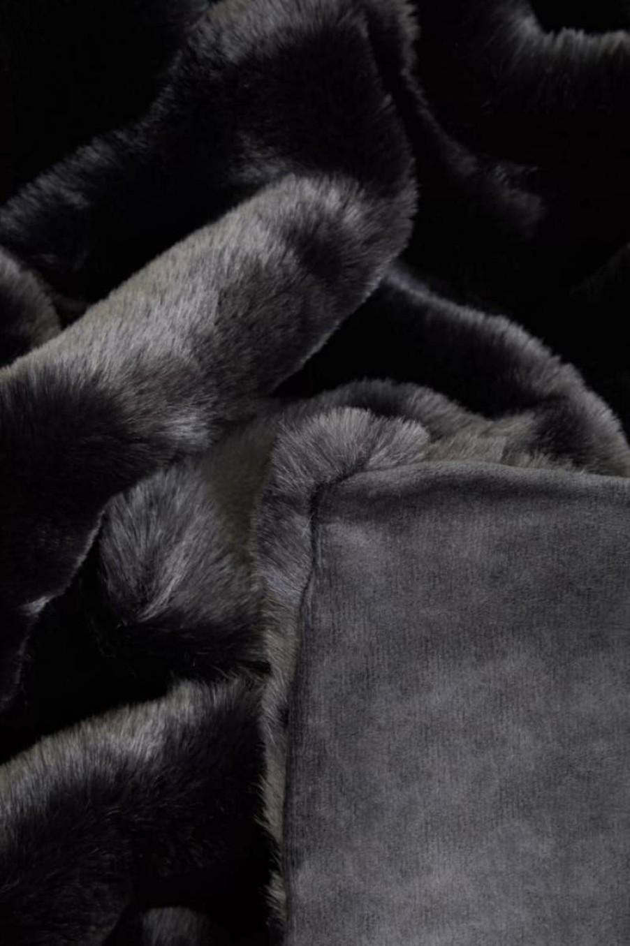 Accessories Bosie Throws and Blankets | Bosie Lamina Black Throw