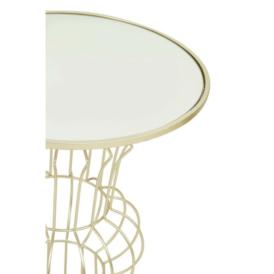 FURNITURE Premier Side Tables | Yaxi Light Gold Finish Frame Table