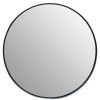 Bathe and Utility Premier Mirrors | Avento Large Round Black Wall Mirror