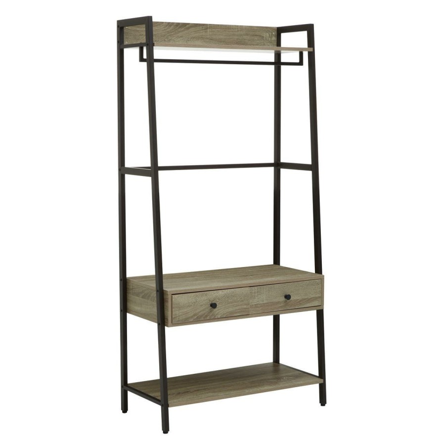 FURNITURE Premier Shelving | Bradbury Grey Oak Storage Unit