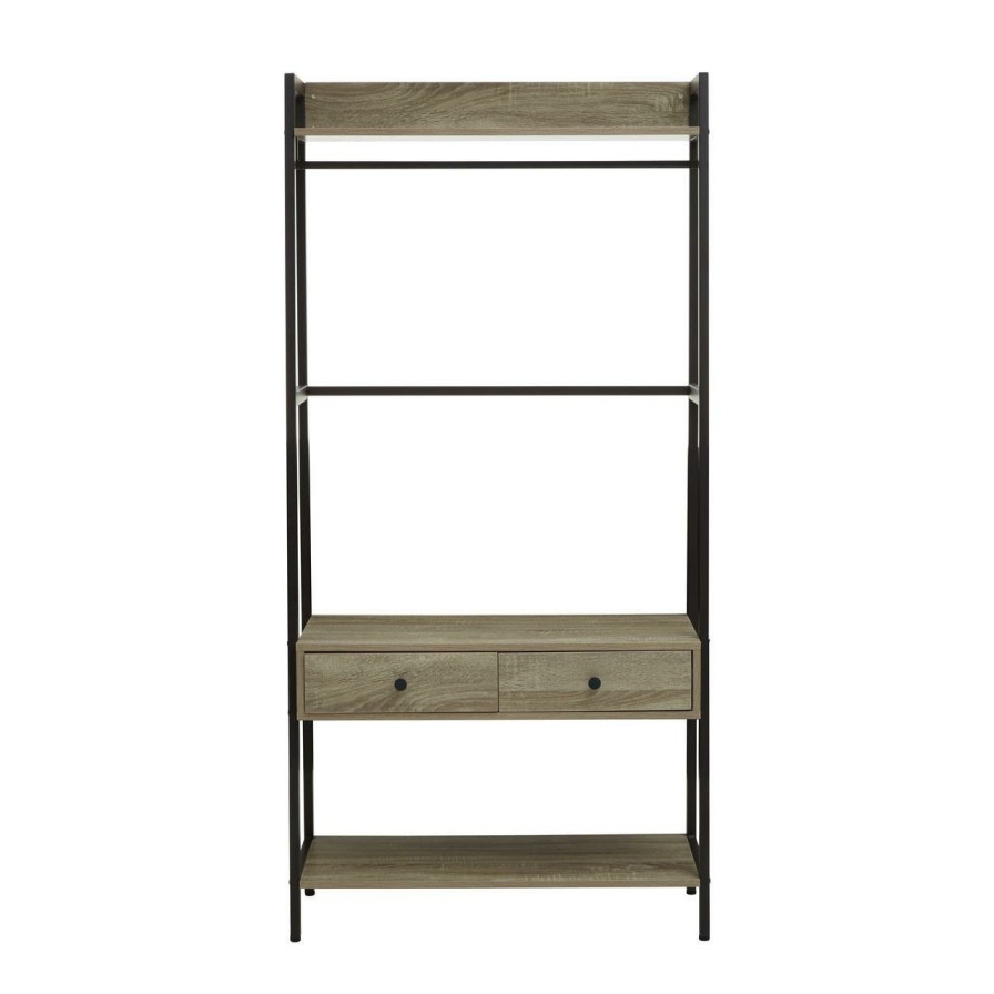 FURNITURE Premier Shelving | Bradbury Grey Oak Storage Unit