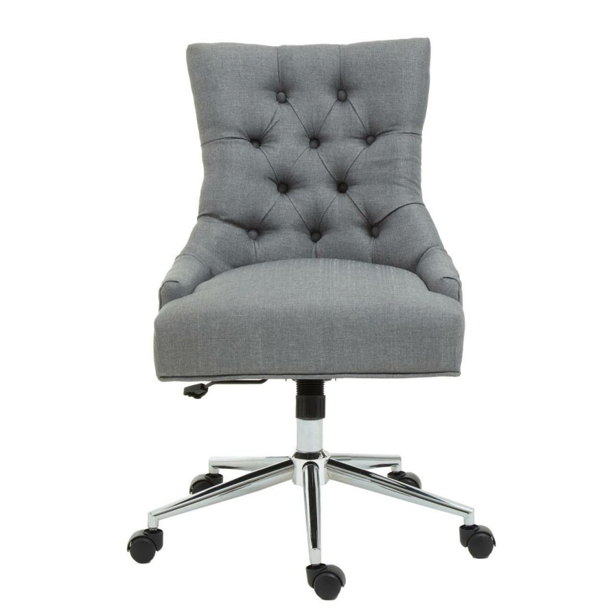 FURNITURE Fifty Five South Seating | Anita Grey Fabric Home Office Chair