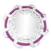 Bathe and Utility Premier Mirrors | Purple And Clear Ribbon Style Wall Mirror