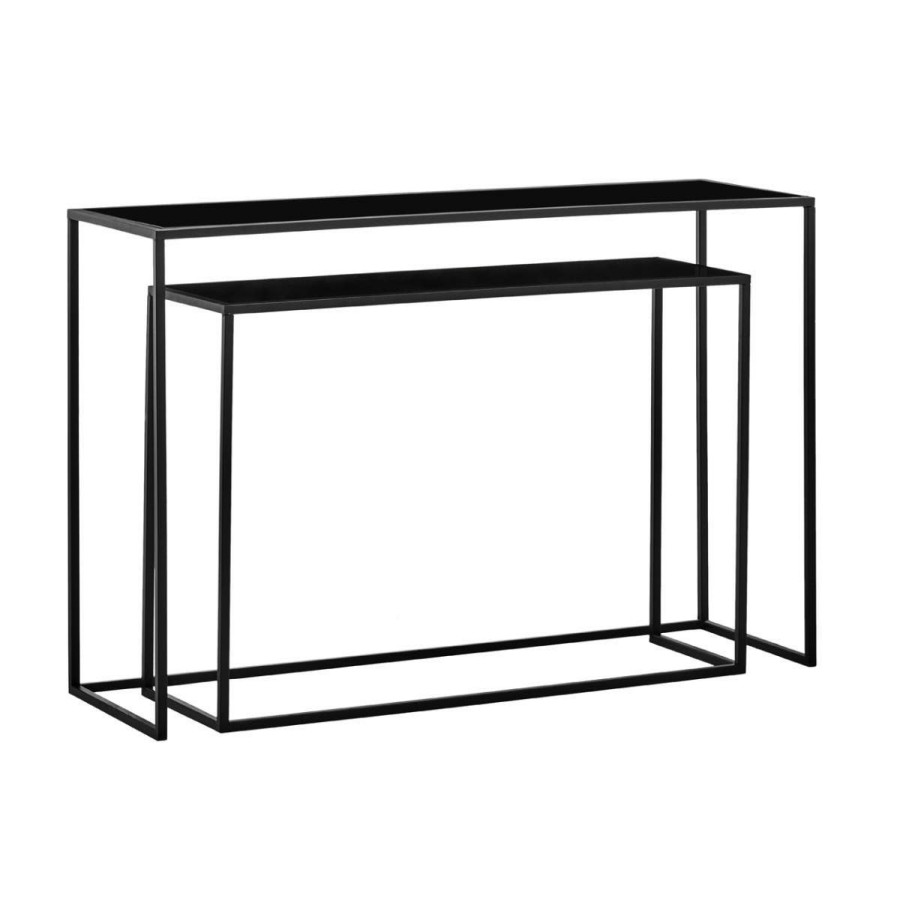 FURNITURE Premier Console Tables | Avento Set Of Two Black Console Tables