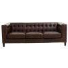 FURNITURE Fifty Five South Sofas | King Three Seater Tufted Back Leather Sofa